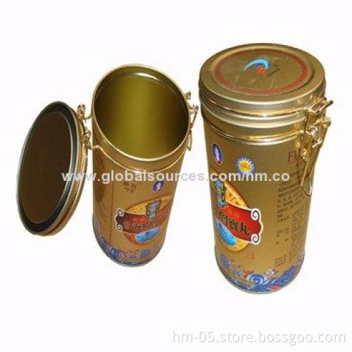 Food Sealed Tin Containers, Made of First Class Tinplate, Customized Packing Ways Accepted